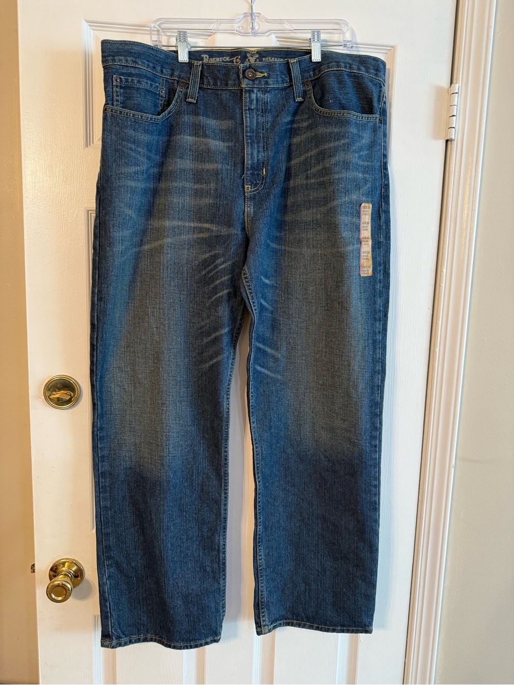 Relaxed Fit Men's Dark Blue Jeans